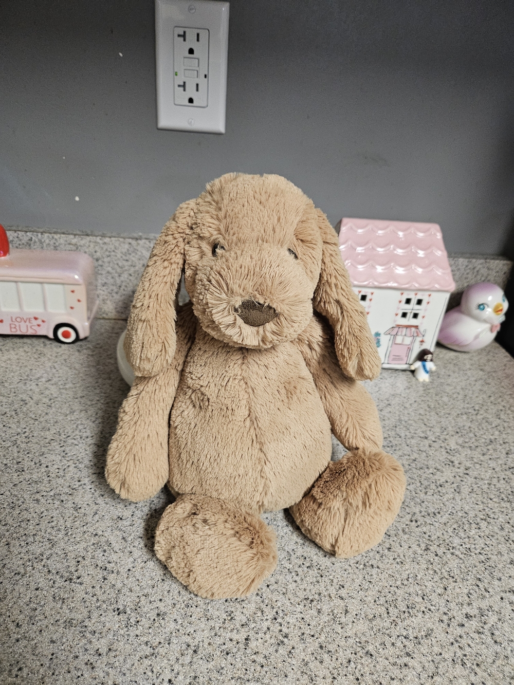Jellycat Beige Plush Dog Stuffed Animal